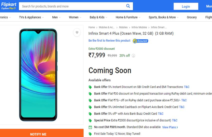  Infinix Smart 4 Plus