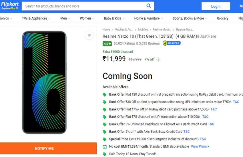 Realme Narzo 10