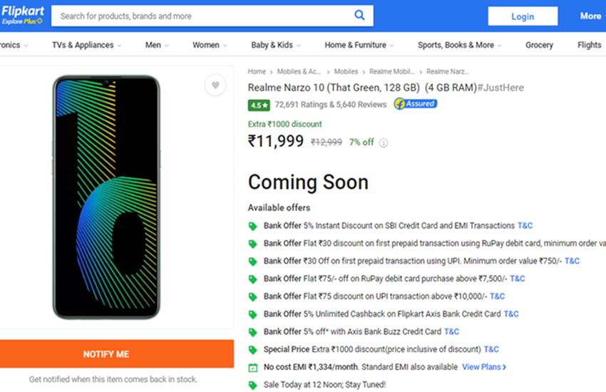 Realme Narzo 10
