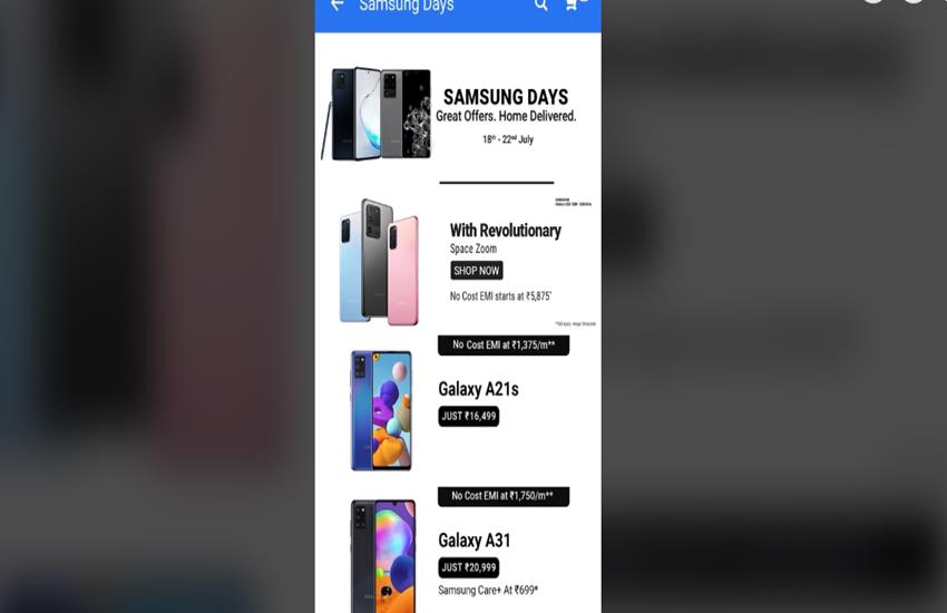 samsung days sale