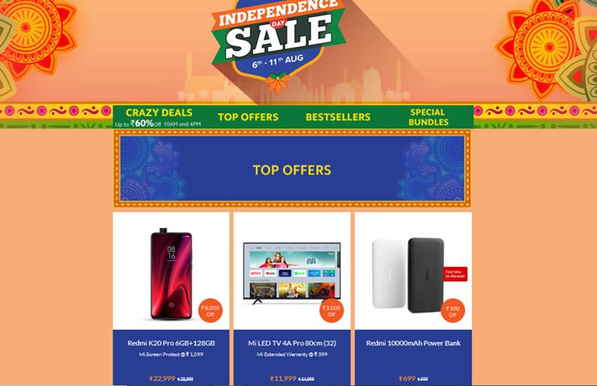 Xiaomi Independence Day Sale