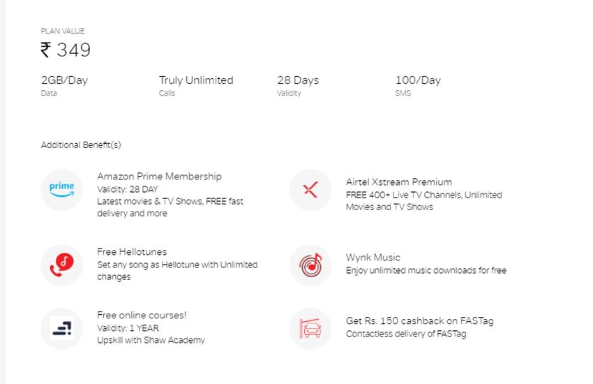 Airtel Recharge Plan