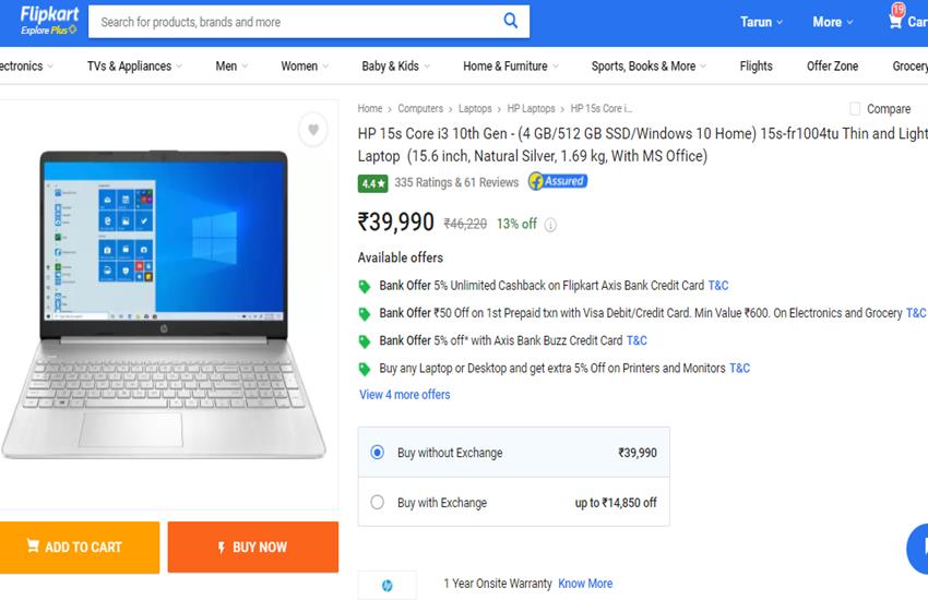 Flipkart Laptop Deals