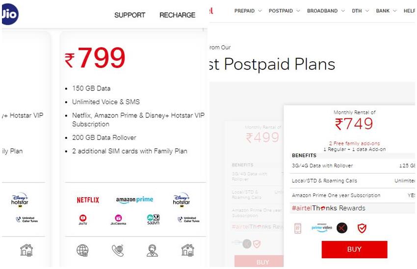 Jio vs Airtel