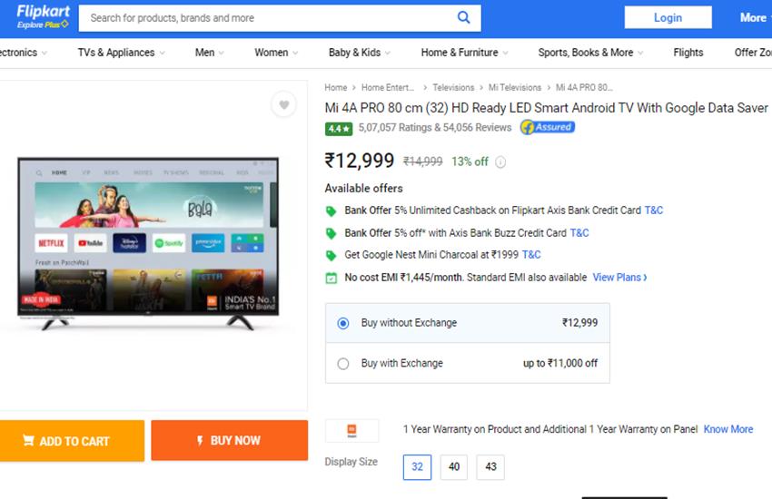 32 inch Smart Tv