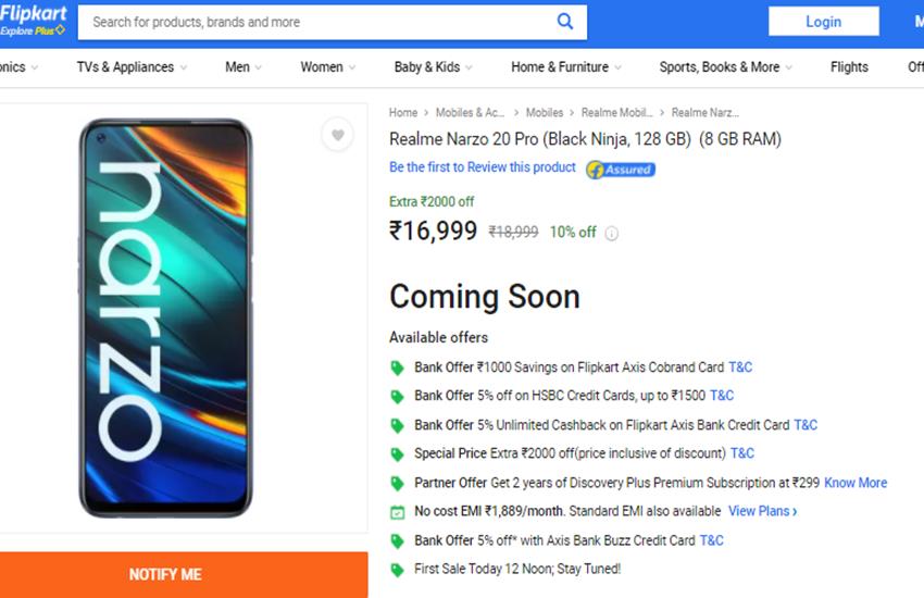 Realme Narzo 20 Pro