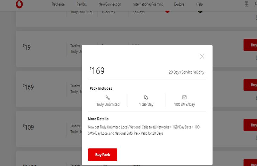 Vodafone Prepaid Plans