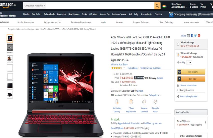 Amazon Deals on Laptops
