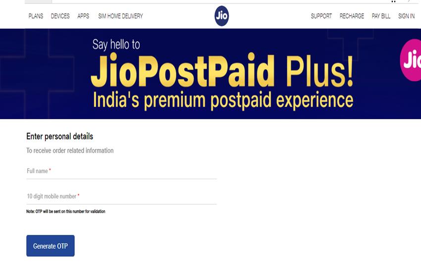 jio prepaid to jio postpaid plus