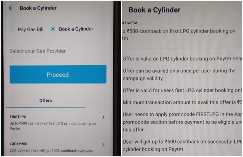 gas booking
