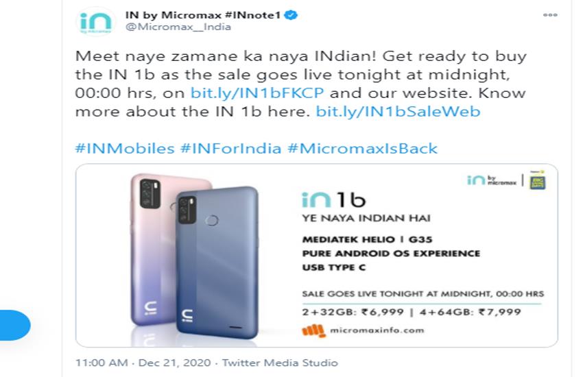 Micromax In 1b