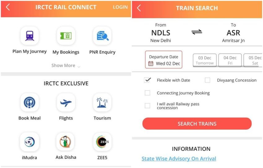 IRCTC Indian Railways