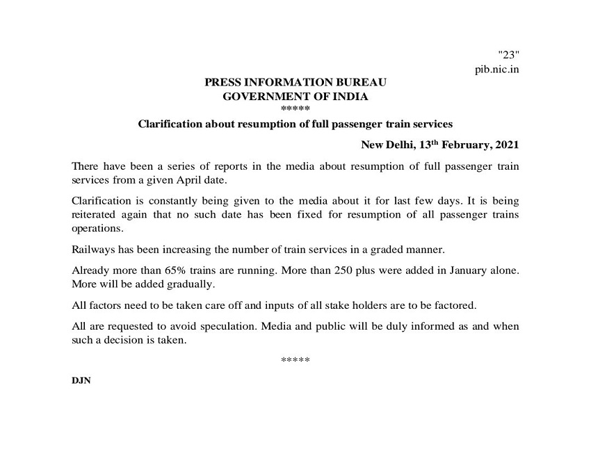 Indian Railways, IRCTC, Train Services