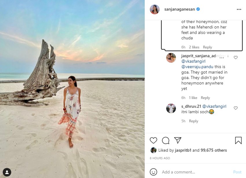 Sanjana Ganesan Jasprit Bumrah3