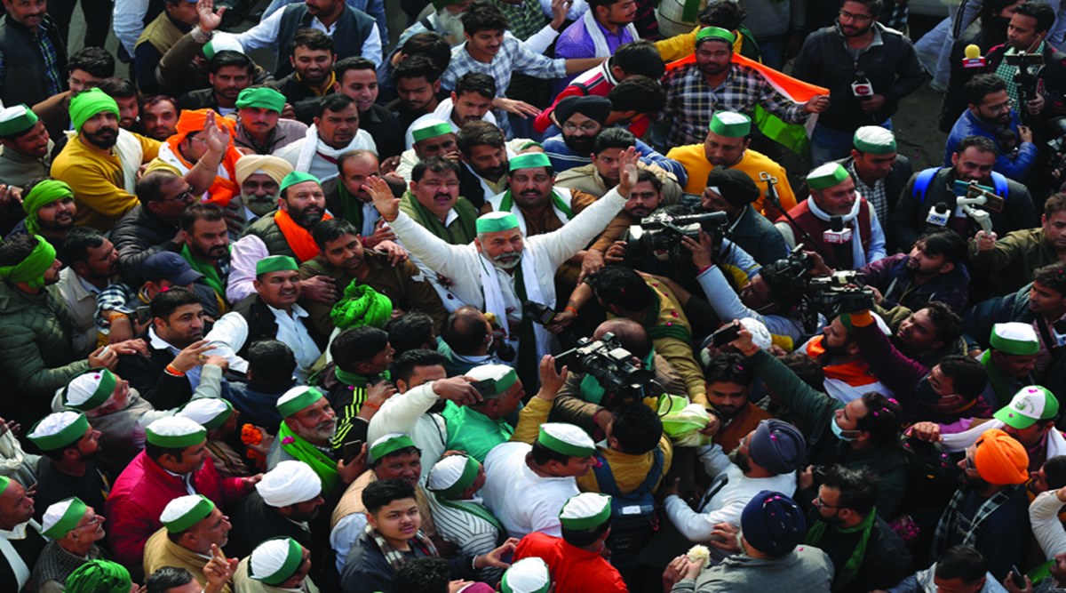 DelhiUP border empty, Rakesh Tikait reached elder brother's house