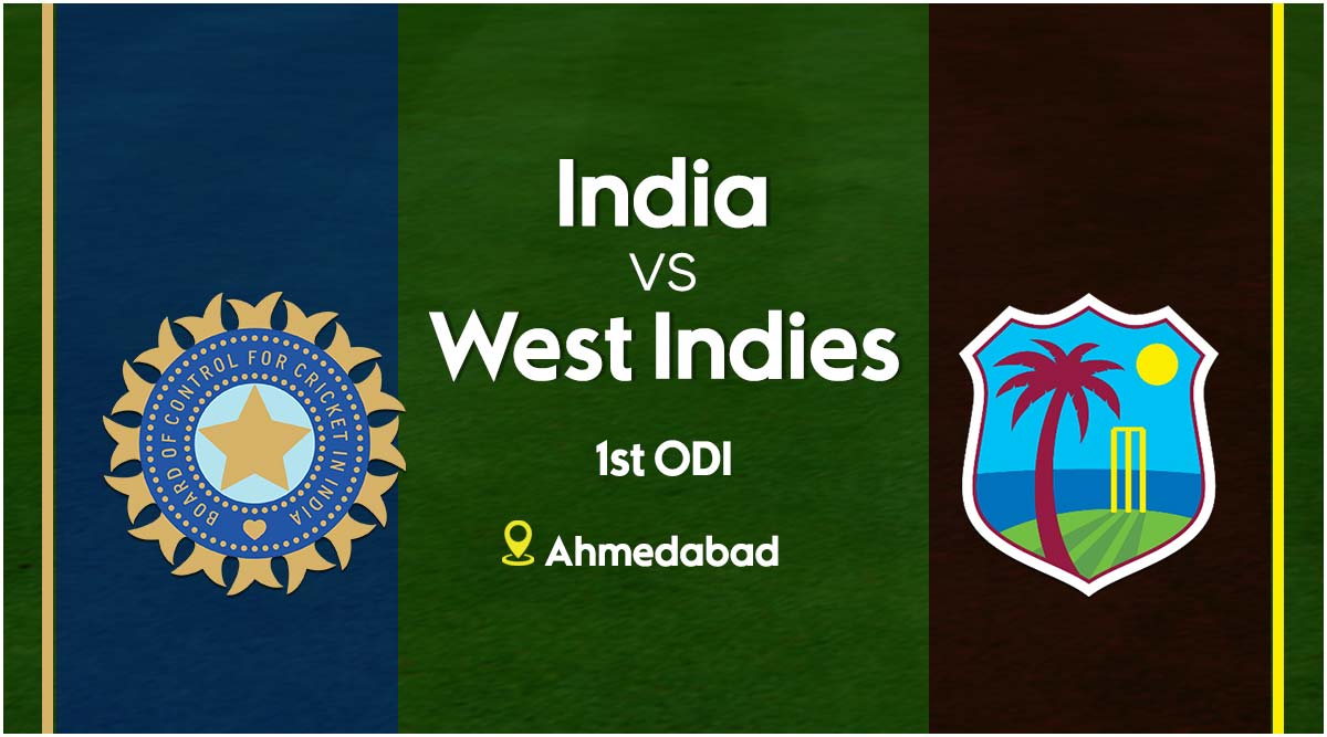India vs West Indies | IND vs WI | 1st ODI | Live Streaming | Live Cricket Score