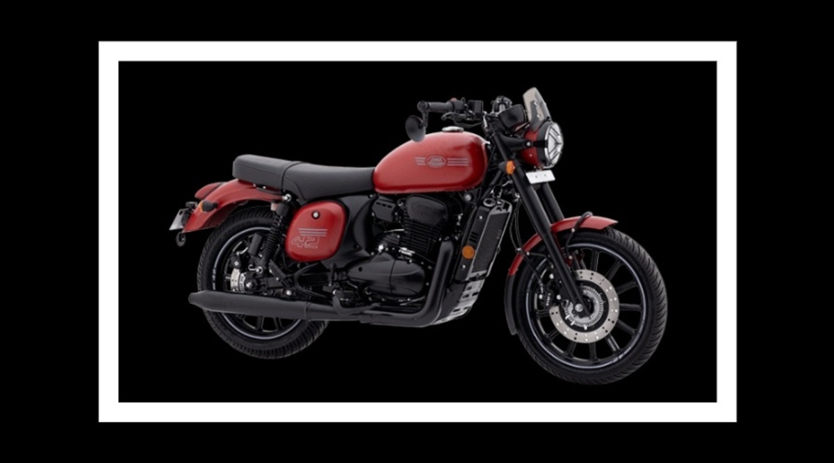 Jawa 42 Dual Disc Comet Red Finance Plan Know Down Payment EMI and