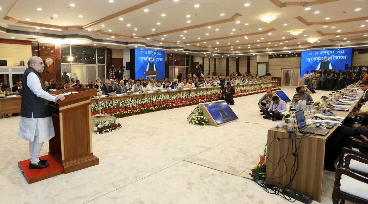 Haryana Home Minister Anil Vij eight Minute Speech Interrupted four