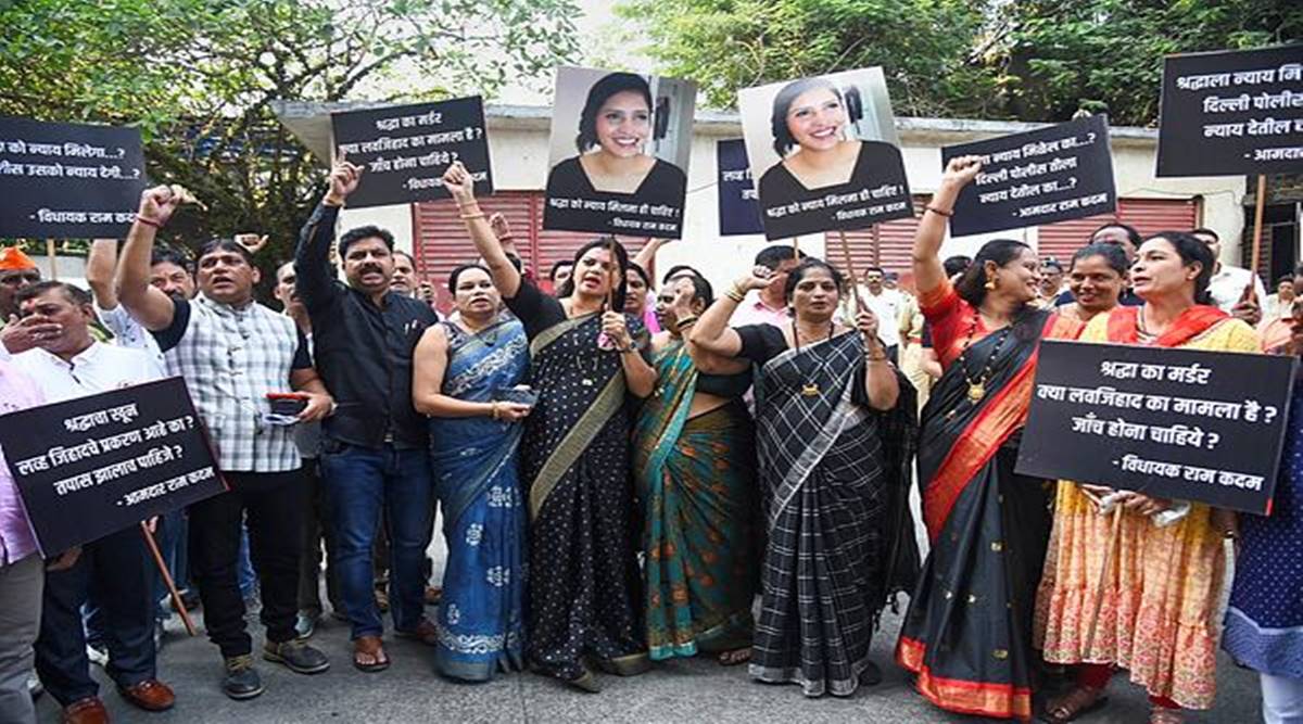 massive protests started outside mehrauli police station in delhi over
