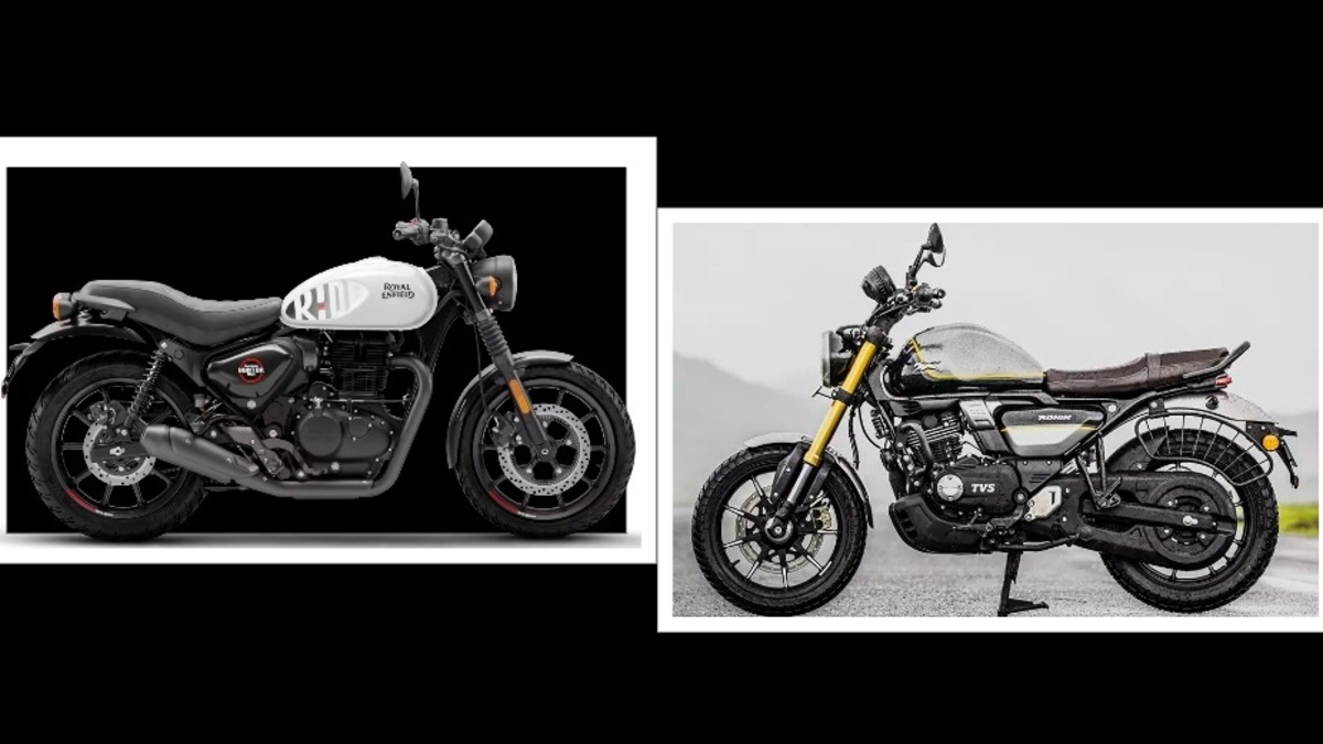 Royal Enfield Hunter 350 Vs TVS Ronin Compare Report - Royal Enfield Hunter  350 Vs TVS Ronin: कीमत, इंजन और माइलेज में कौन है ज्यादा बेहतर क्रूजर बाइक,  जानें यहां | Jansatta