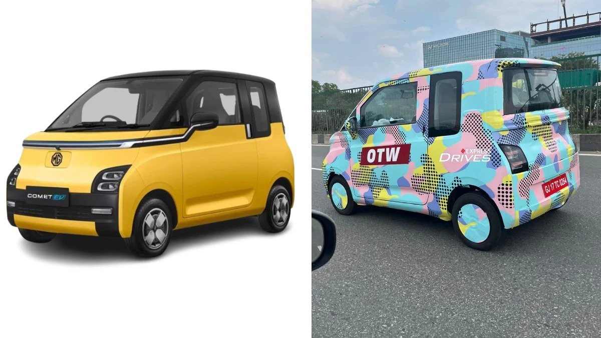 MG Comet EV spotted during test drive before launch know expected price