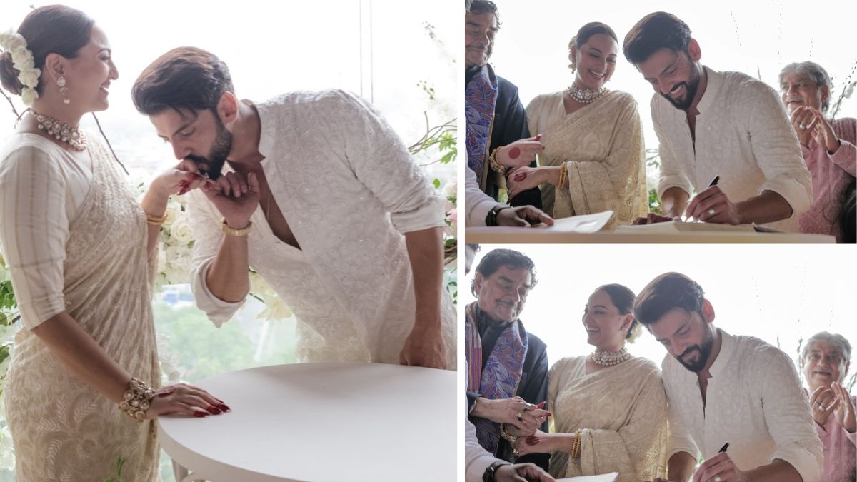 Sonakshi Sinha And Zaheer Iqbal Wedding First Photo Out Actress Pens Lovely Note | Jansatta