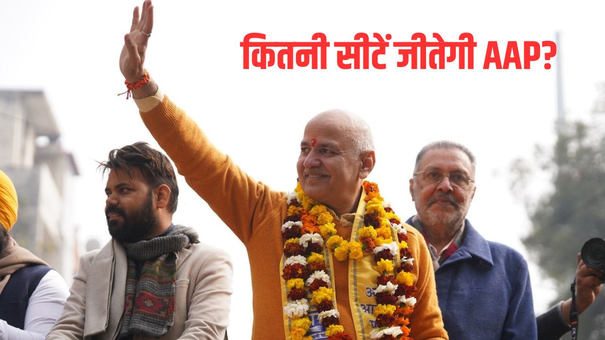 How many seats AAP will win in Delhi Assembly Elections 2025 Manish