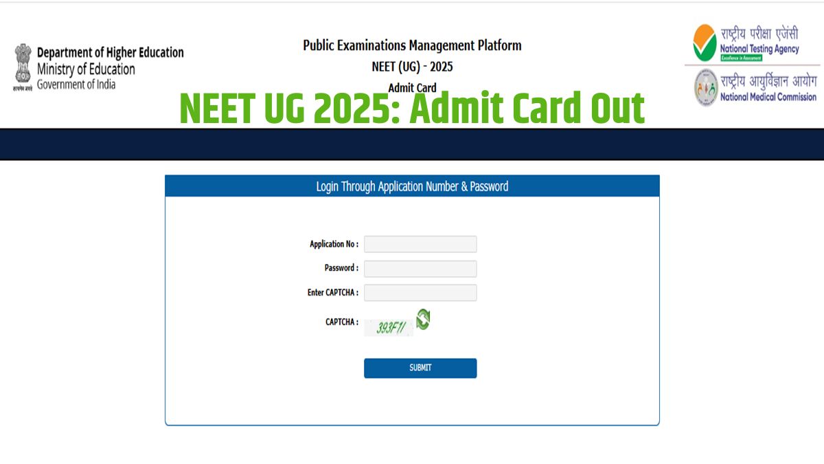 neet ug 2025 admit card released at official website neet.nta.nic.in ...